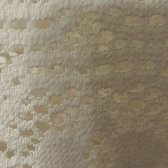 H&M Off white Cotton And Crochet/Lace Sleeveless Dress Size Medium - Picture 4 of 6